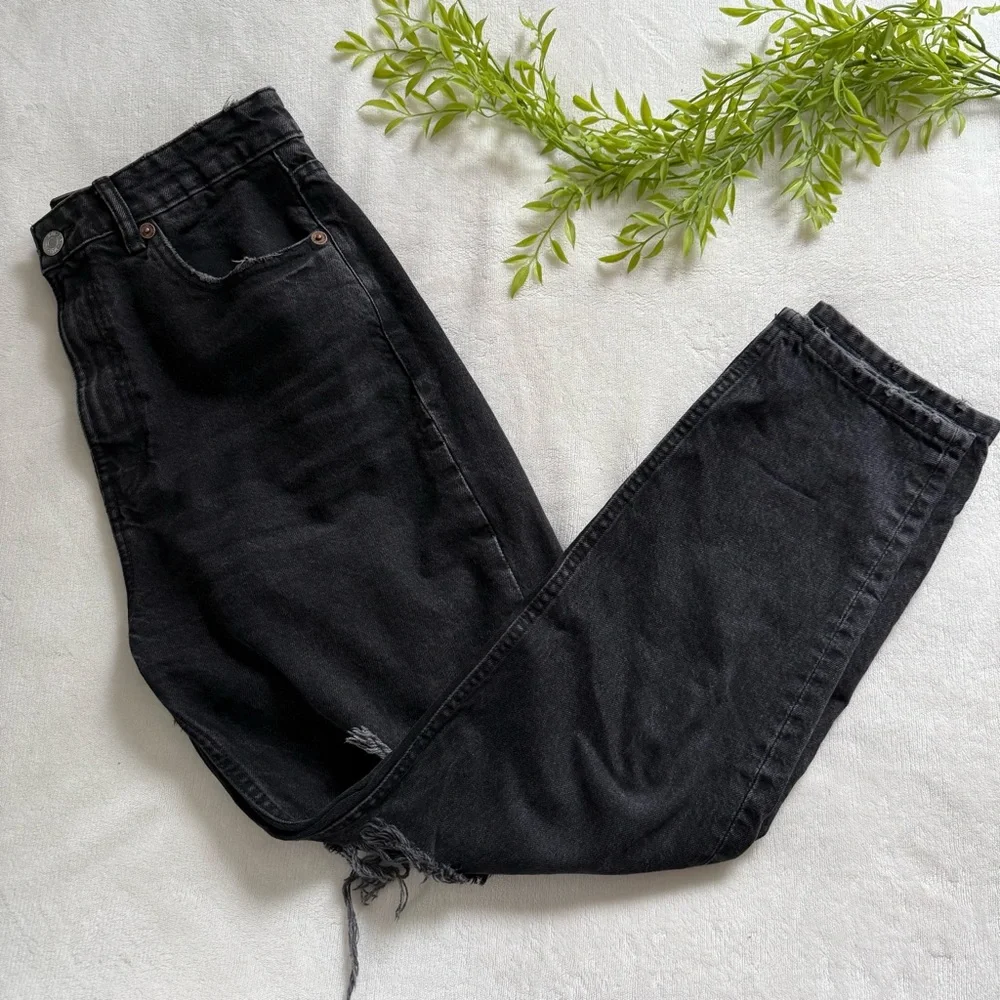 ZARA | Black Distressed Jeans